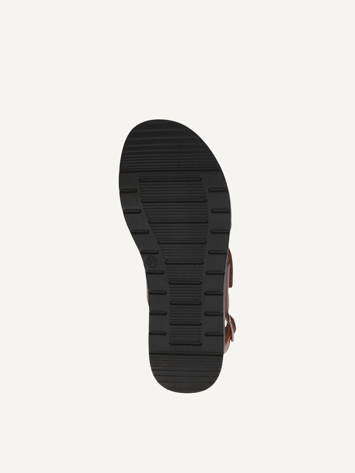 Caprice, Leather Heeled sandal - brown COGNAC NAPPA, image 5 of 6