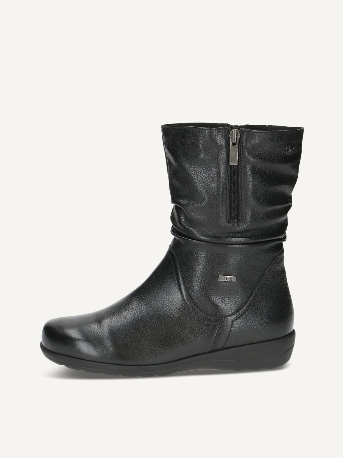 Caprice, Leather Bootie - black warm lining BLACK NAPPA, image 2 of 5