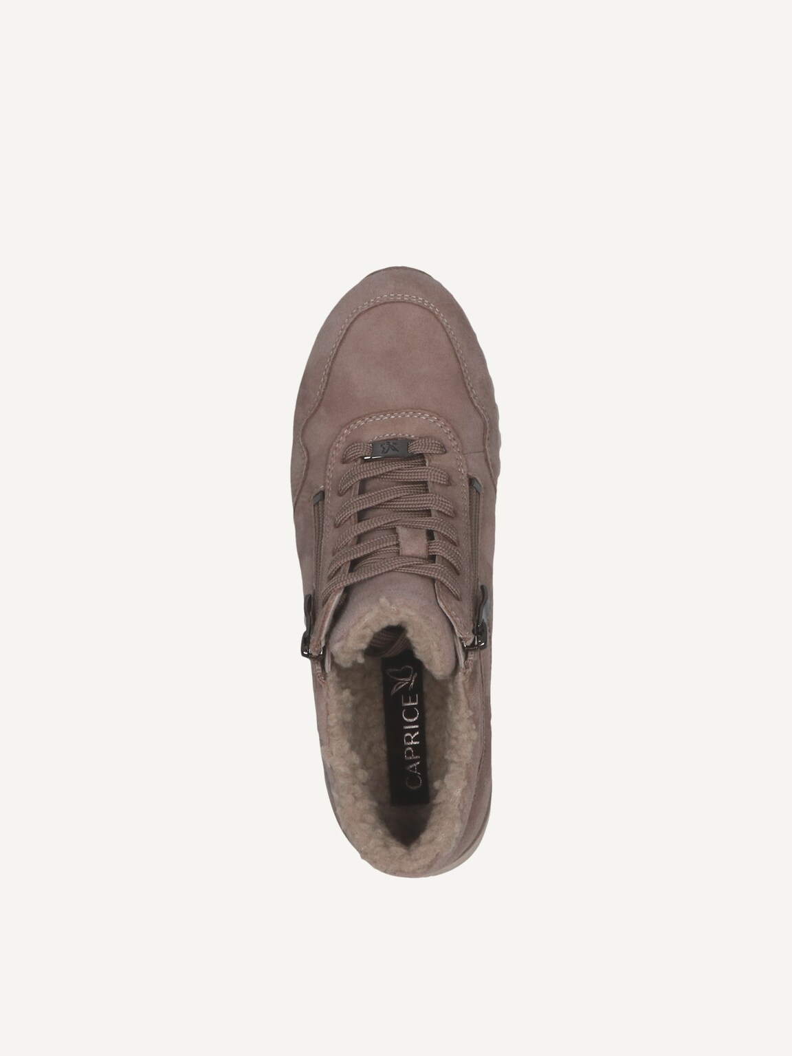 Caprice, Leather Sneaker - brown warm lining TAUPE SUEDE, image 5 of 5