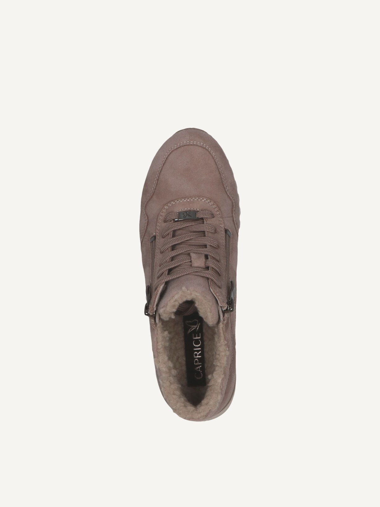 Caprice, Basket en cuir - marron doublure chaude TAUPE SUEDE, Image 4 of 5