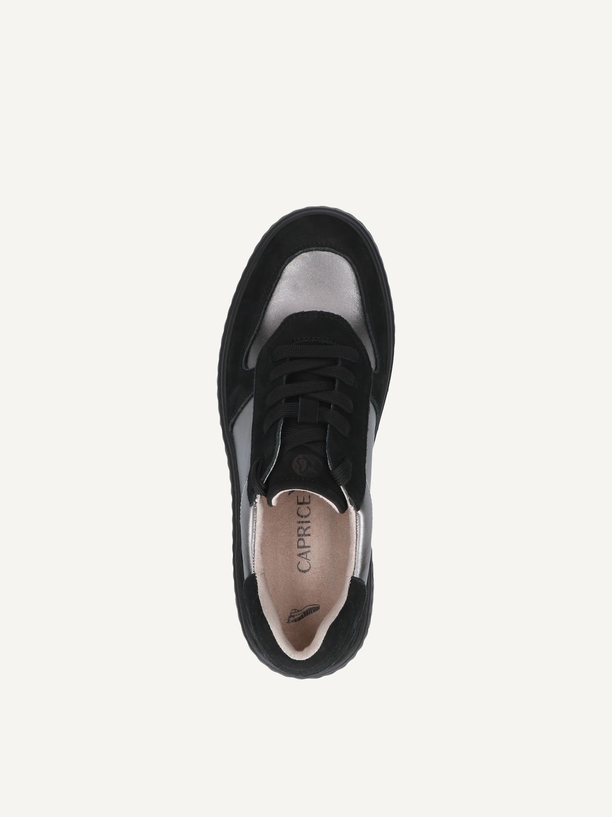 Caprice, Basket en cuir - noir BLACK/PIOMBO, image 4 sur 5