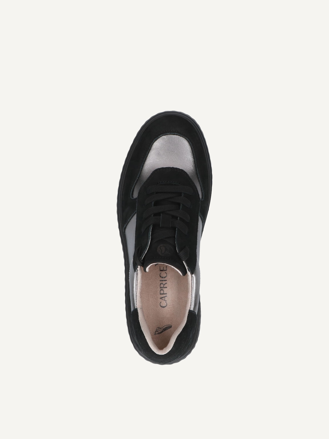 Caprice, Leather Sneaker - black BLACK/PIOMBO, image 5 of 5