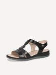 Not selected, Caprice, Leather Heeled sandal - black BLACK MET.COMB