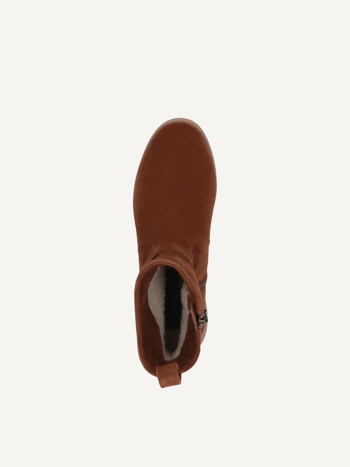 Caprice, Leather Bootie - brown warm lining COGNAC SUEDE, image 5 of 5