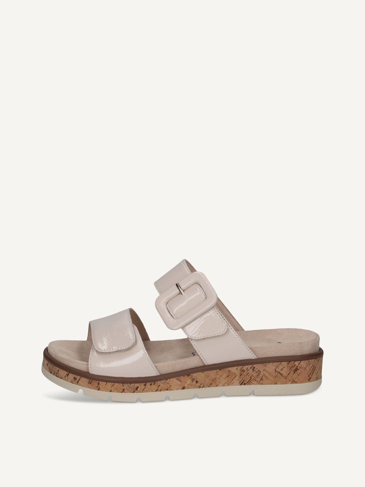 Caprice, Leather Mule - white SNOW NAPLAK, image 3 of 6