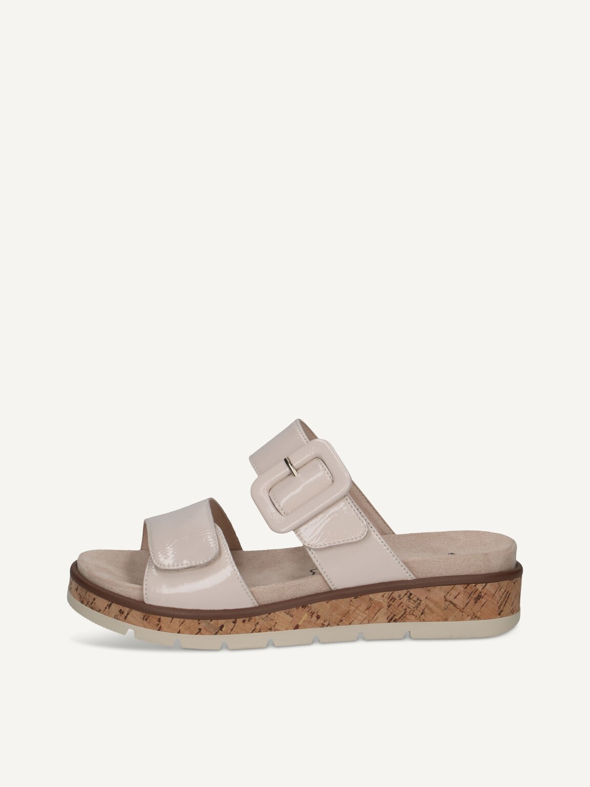 Caprice, Leather Mule - white SNOW NAPLAK, image 3 of 6