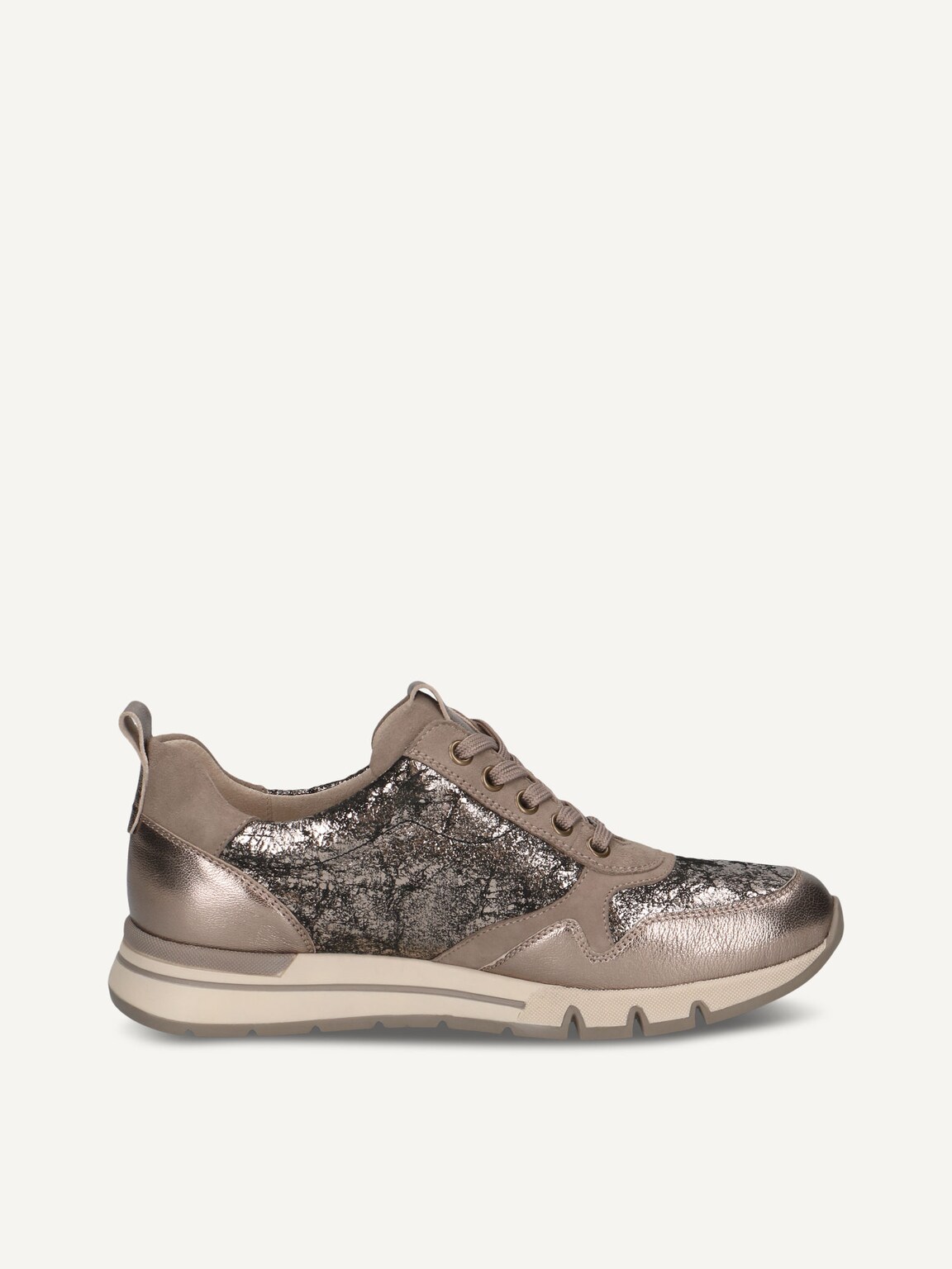 Caprice, Leather Sneaker - brown TAUPE MET.COMB, image 3 of 5