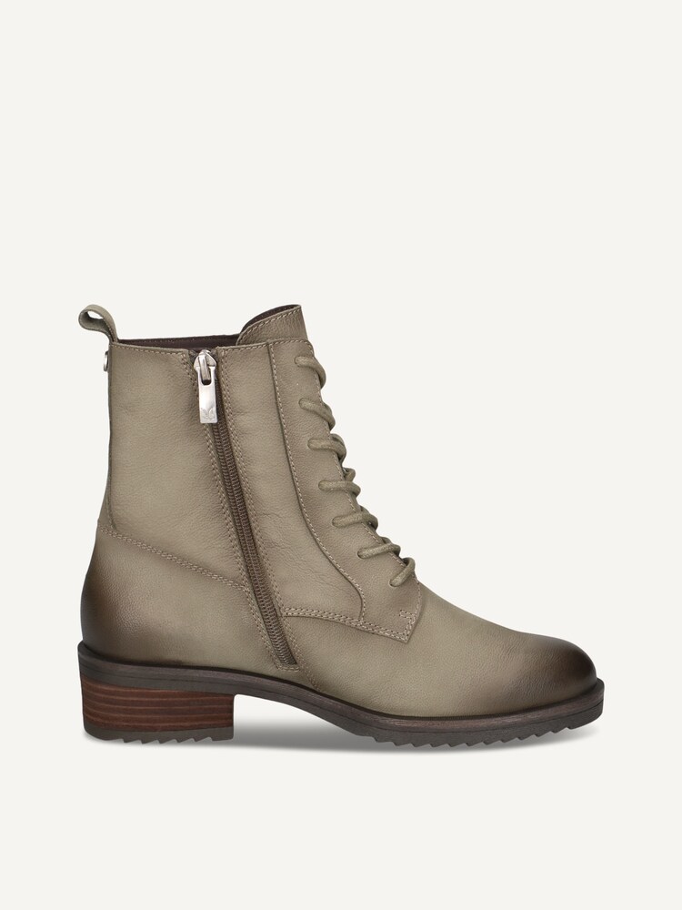 Caprice, Leather Bootie - green KHAKI NUBUC, image 3 of 5