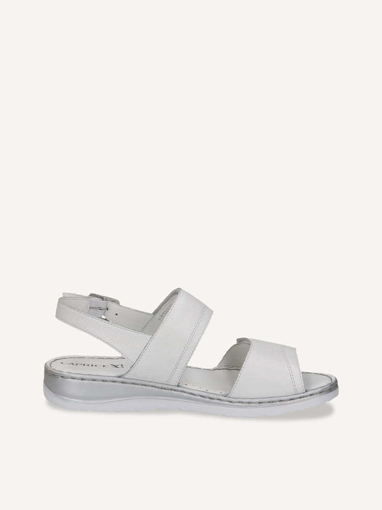 Caprice, Sandale à talon en cuir - blanc WHITE NAPPA, image 3 sur 5
