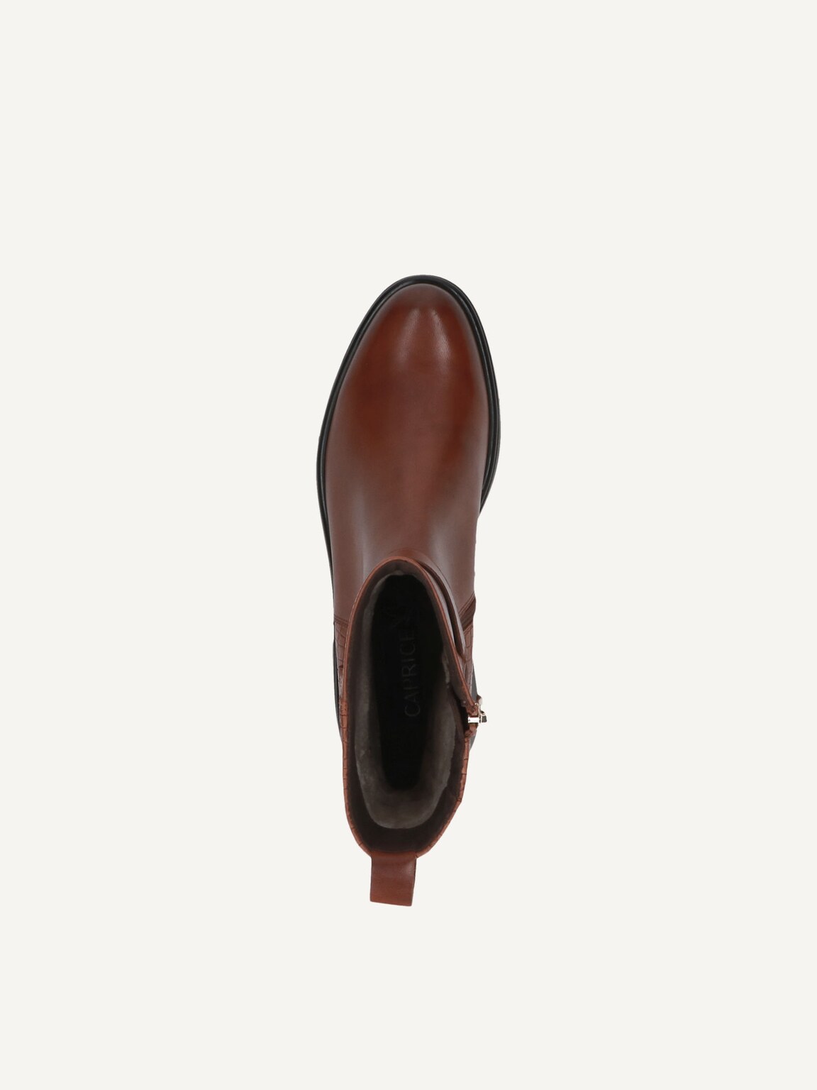 Caprice, Leather Bootie - brown COGNAC COMB, image 5 of 5