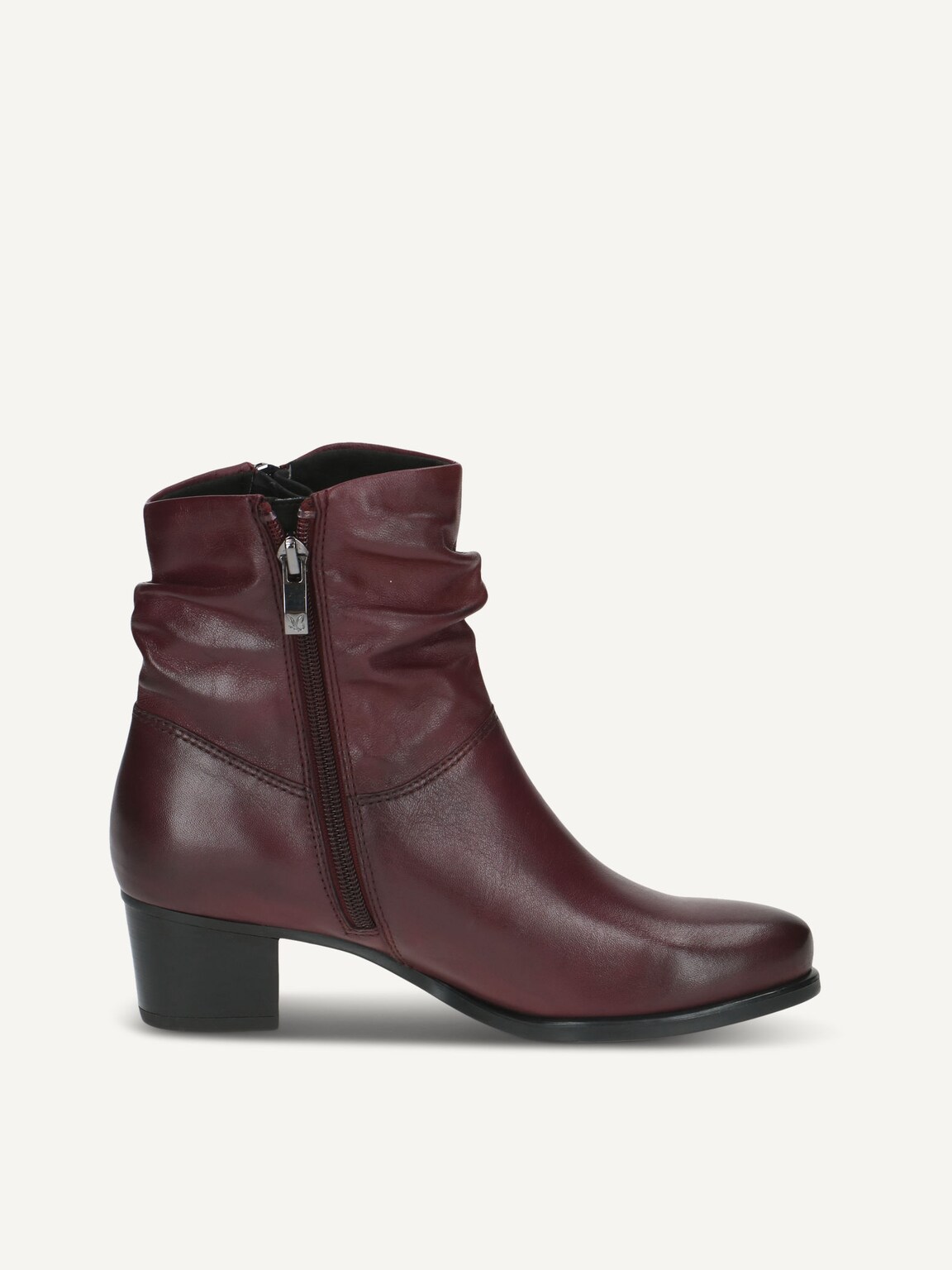 Caprice, Leather Bootie - red BORDEAUX NAPPA, image 4 of 6