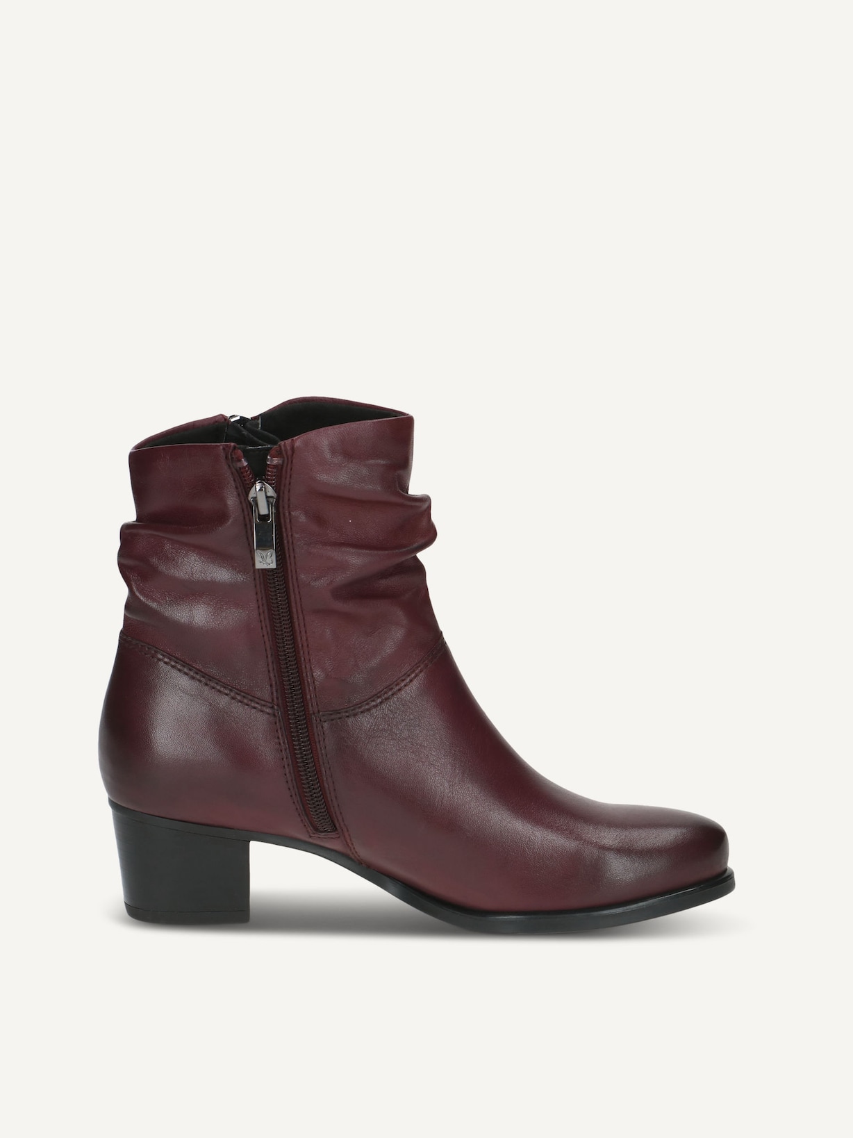 Caprice, Bottine en cuir - rouge BORDEAUX NAPPA, image 4 sur 6