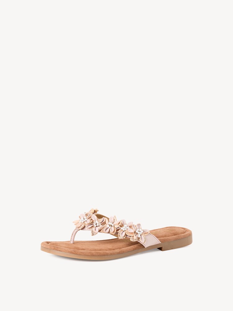 Marco Tozzi, Tong en cuir - rose POWDER COMB, image 2 sur 6