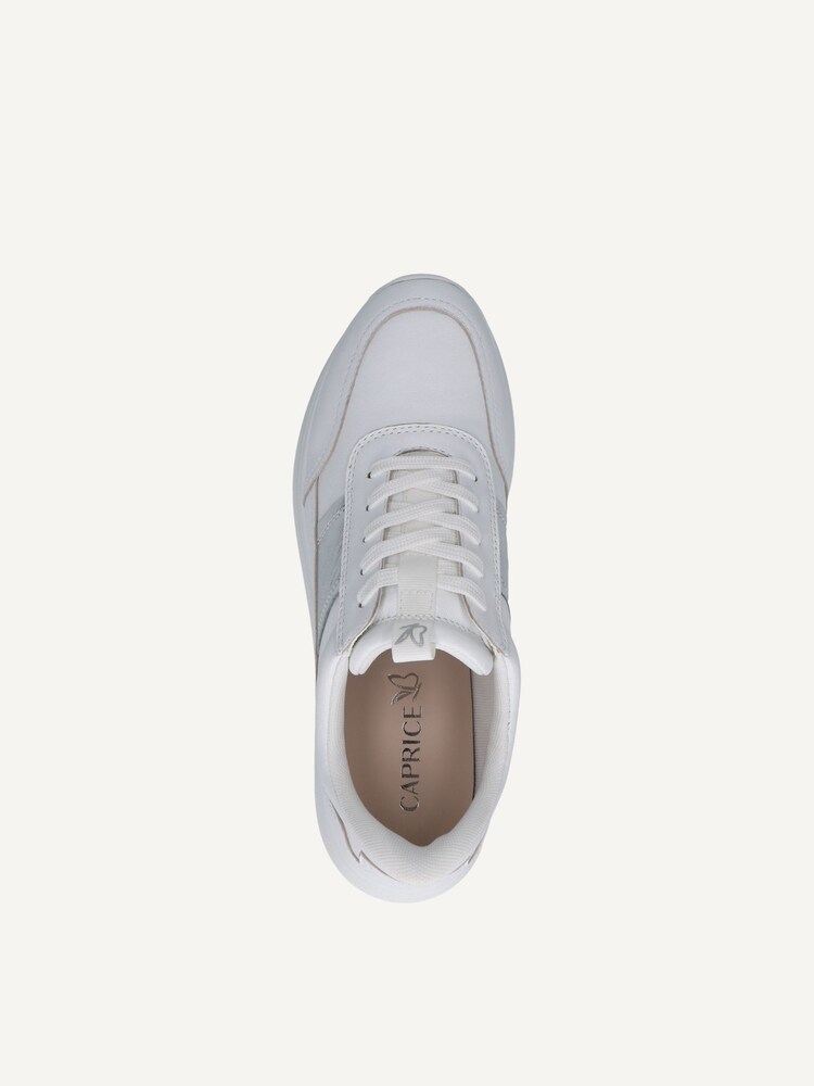 Caprice, Leather Sneaker - white WHITE/SILVER, image 6 of 6