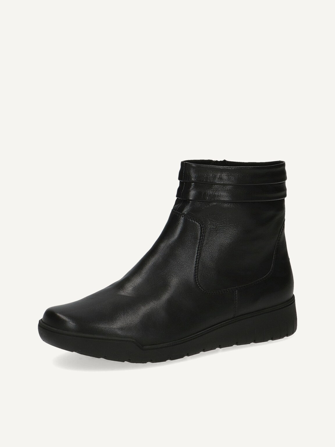 Caprice, Leather Bootie - black BLACK SOFTNAP., image 1 of 5