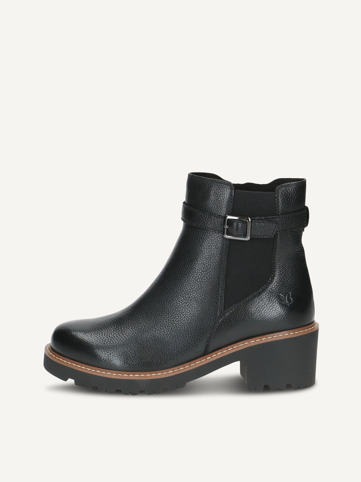 Caprice, Leather Bootie - black warm lining BLACK NAPPA, image 2 of 5