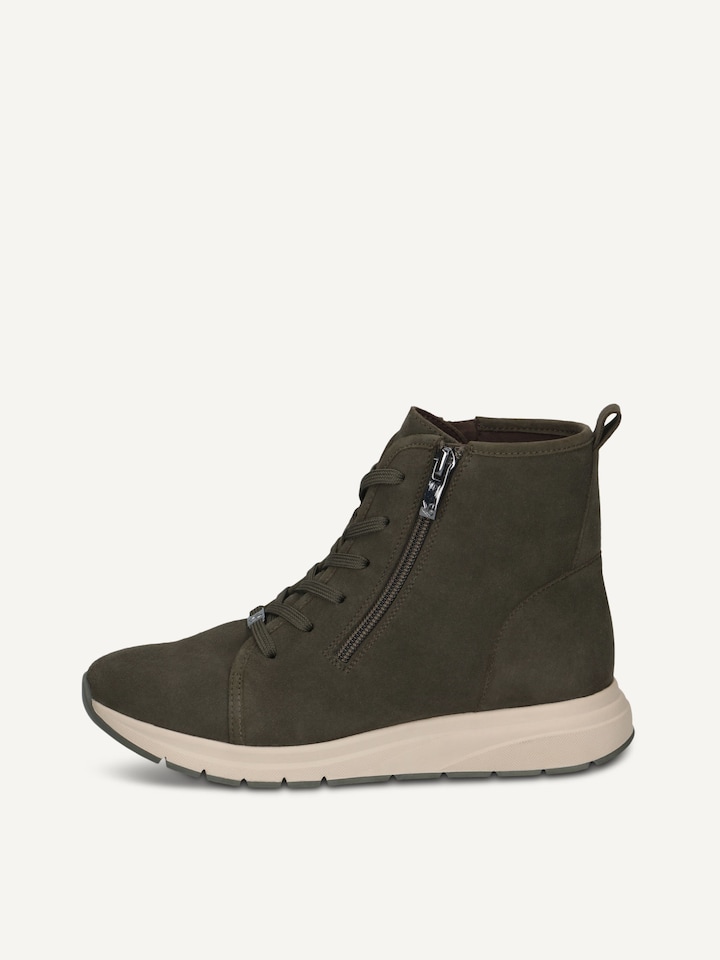Caprice, Leather Bootie - khaki KHAKI SUEDE