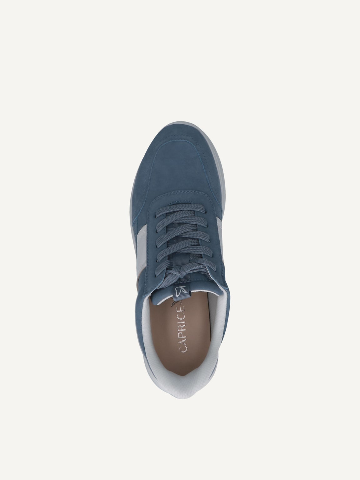 Caprice, Leather Sneaker - black WHITE/LT.BLUE, image 6 of 6