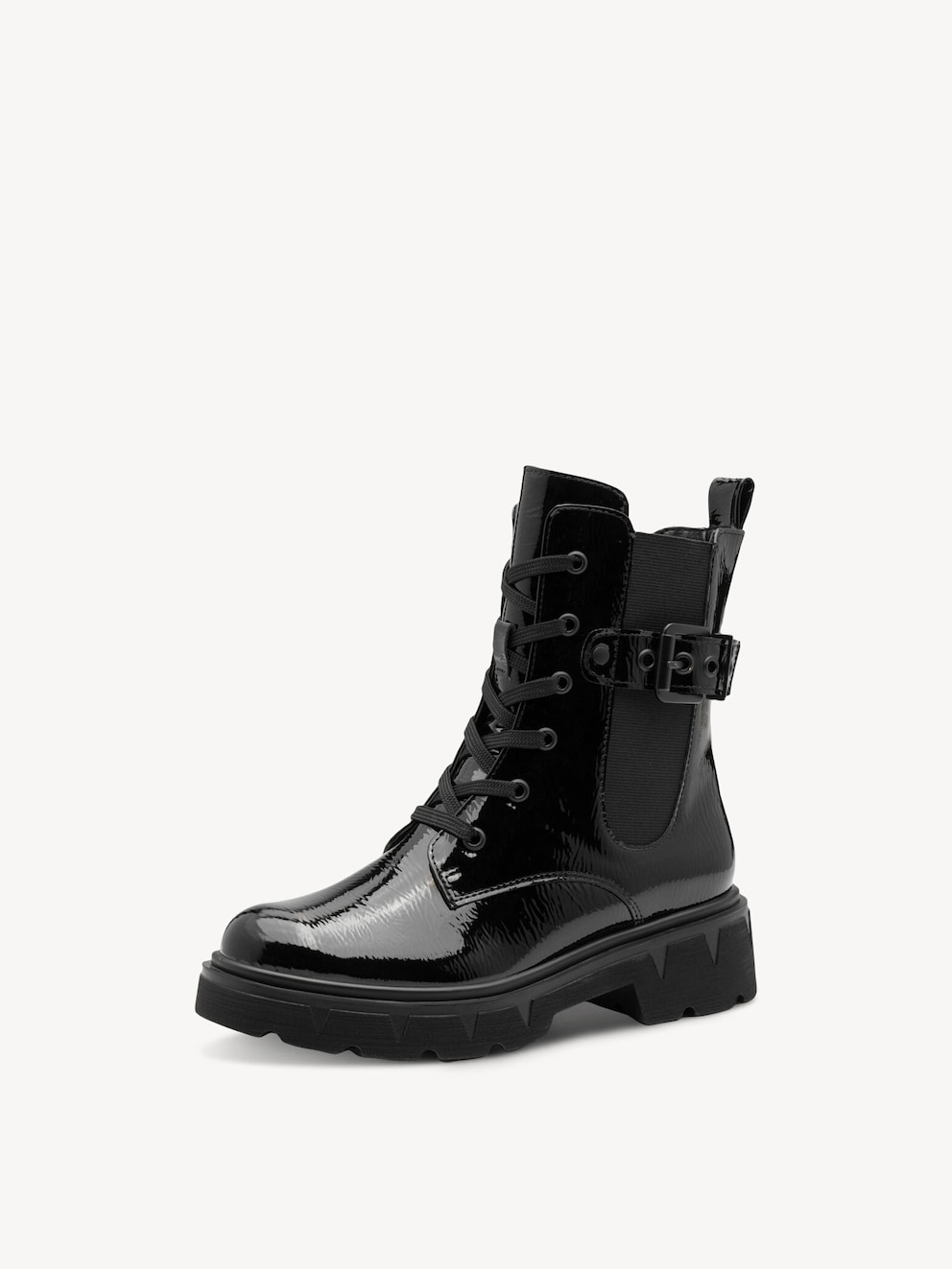 Marco Tozzi, Kotníčková obuv - černá BLACK PATENT, obrázek 1 z 7