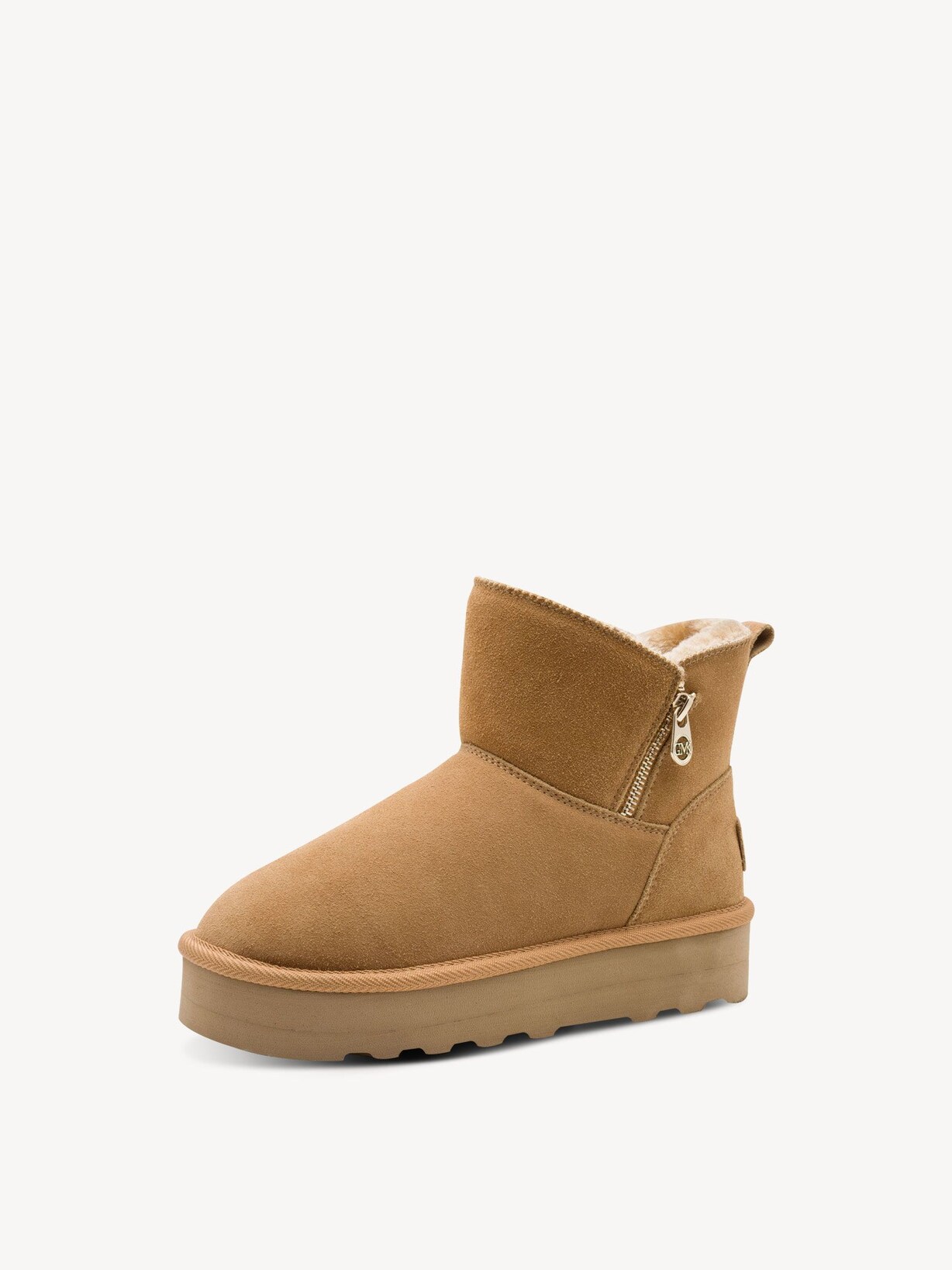 Marco Tozzi, Lederstiefelette - braun Warmfutter COGNAC, Bild 1 von 6