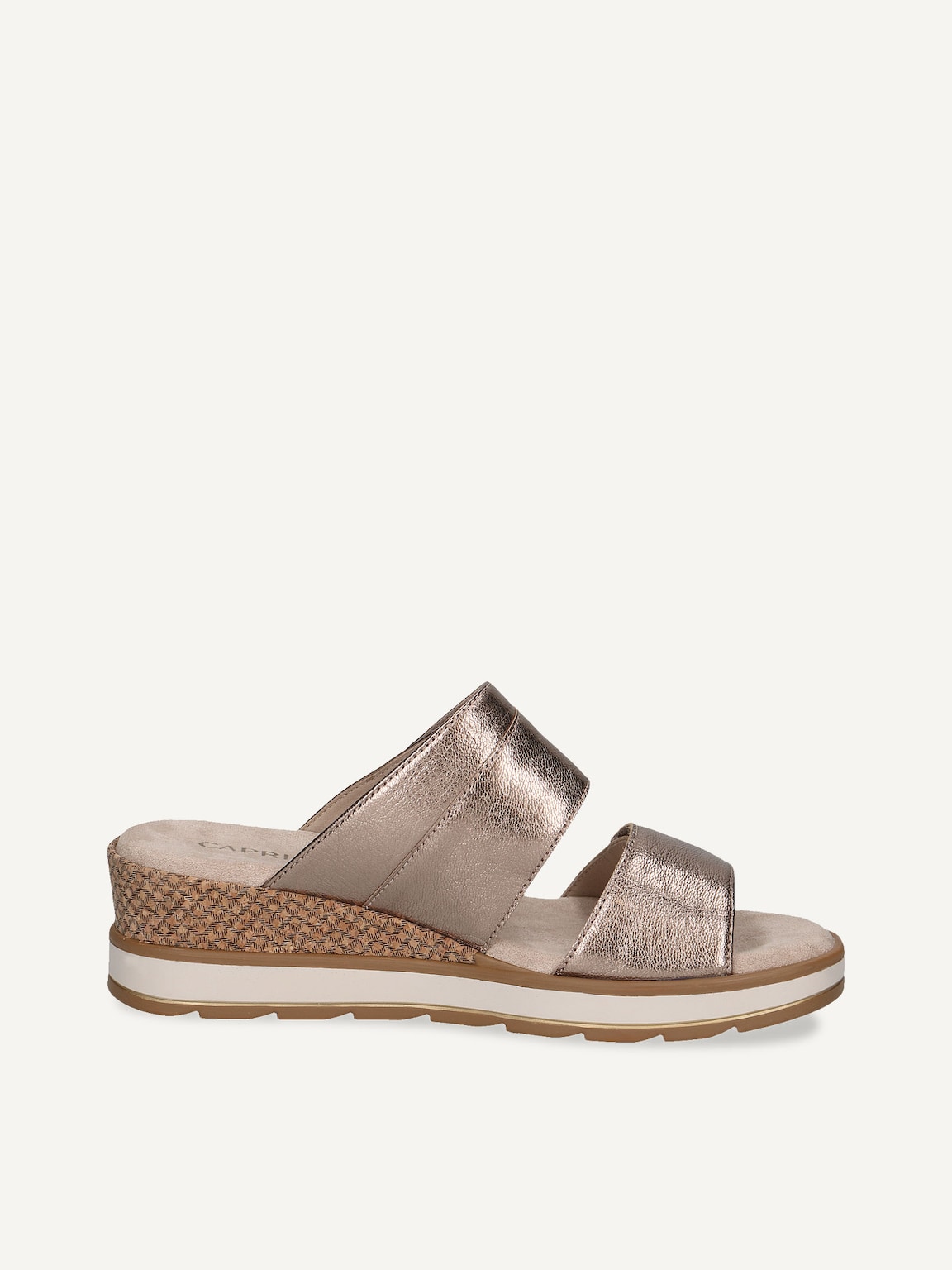 Caprice, Leather Mule - brown TAUPE METALLIC, image 4 of 7