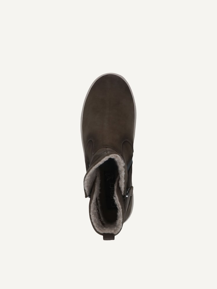 Caprice, Lederstiefelette - grün KHAKI NUBUC, Bild 4 von 5