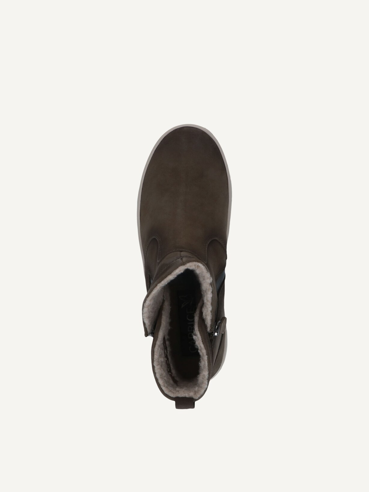 Caprice, Lederstiefelette - grün KHAKI NUBUC, Bild 4 von 5