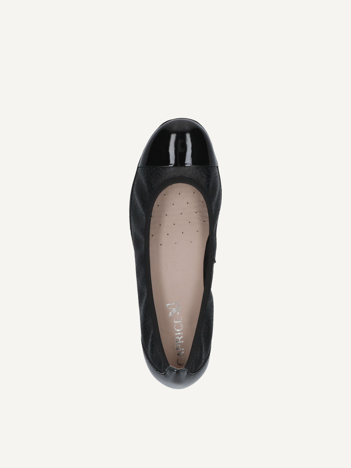 Caprice, Leather Ballerina - black BLACK COMB, image 5 of 5