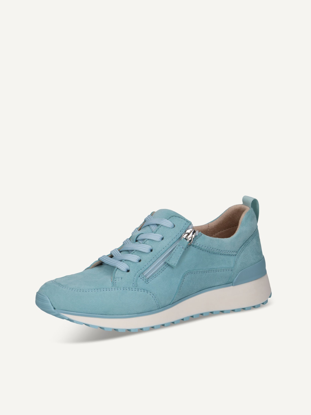 Caprice, Basket en cuir - bleu LT.BLUE SUEDE, image 3 sur 6