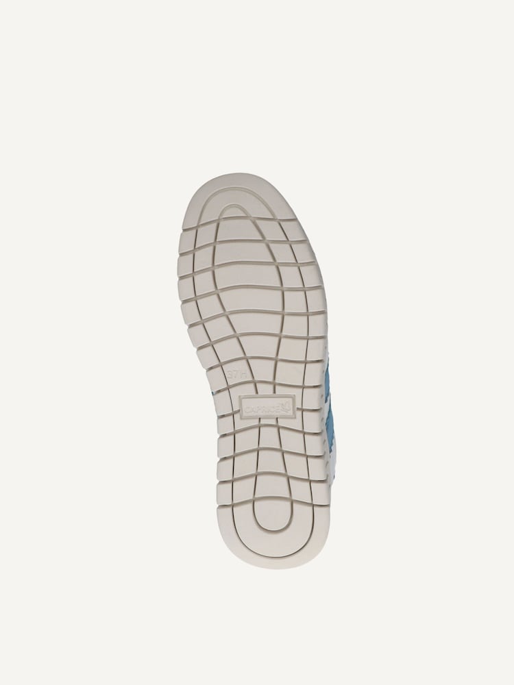 Caprice, Basket en cuir - noir WHITE/LT.BLUE, image 5 sur 5