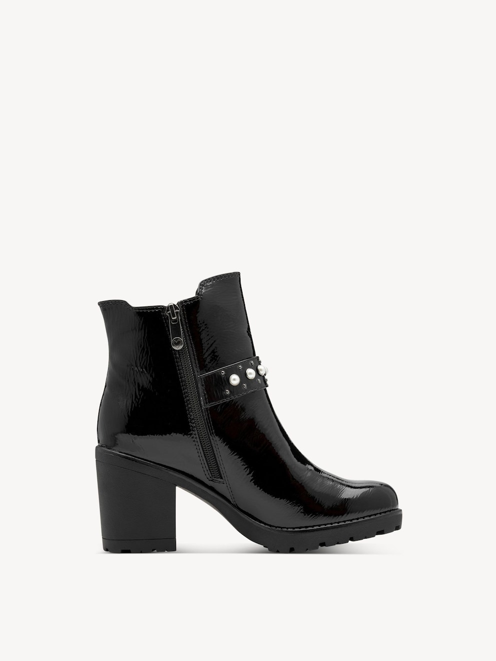 Marco Tozzi, Kotníčková obuv - černá BLACK PATENT, obrázek 7 z 7