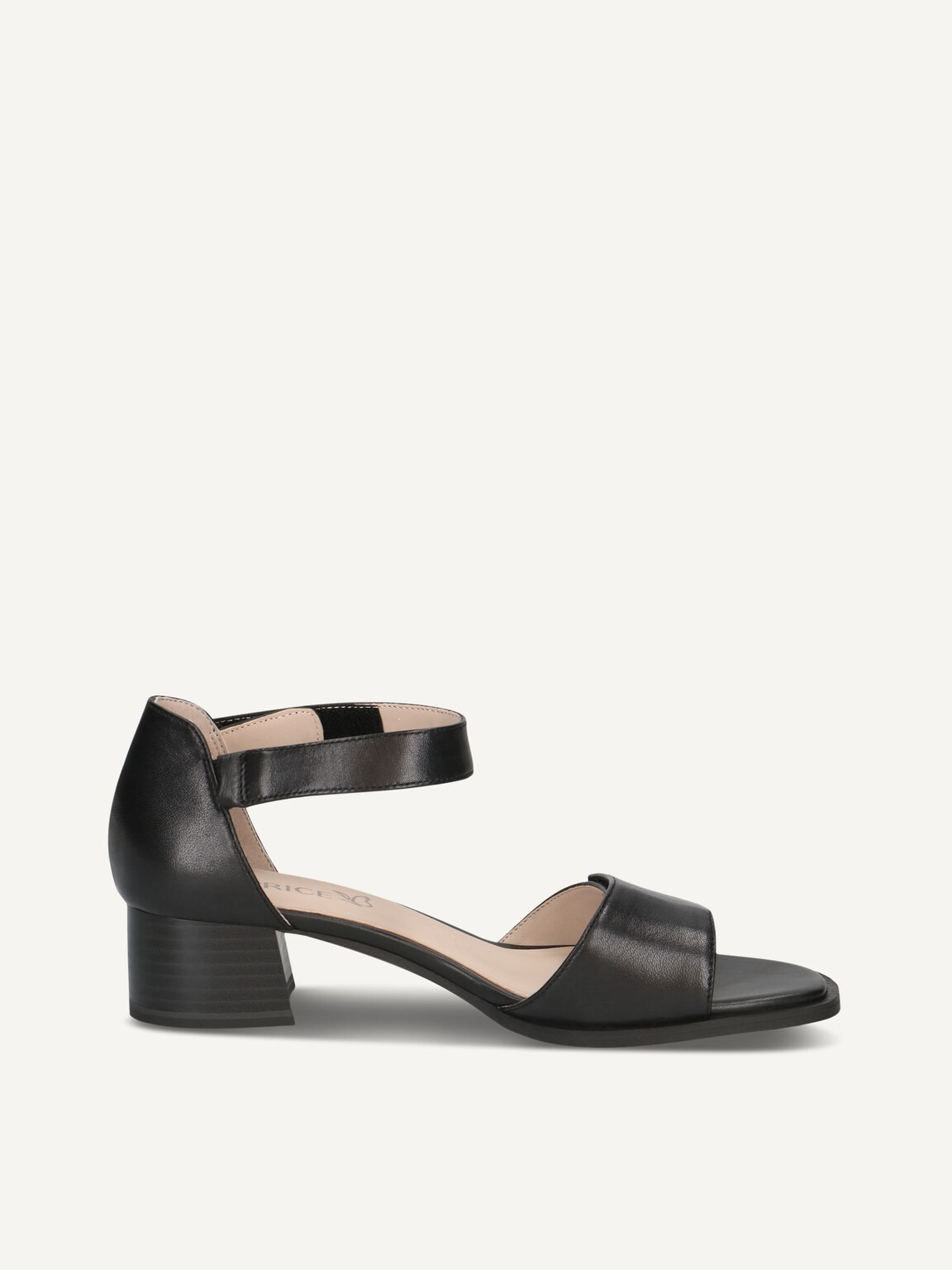 Caprice, Leather Heeled sandal - black BLACK NAPPA, image 3 of 5