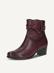 Not selected, Caprice, Leather Bootie - red BORDEAUX NAPPA