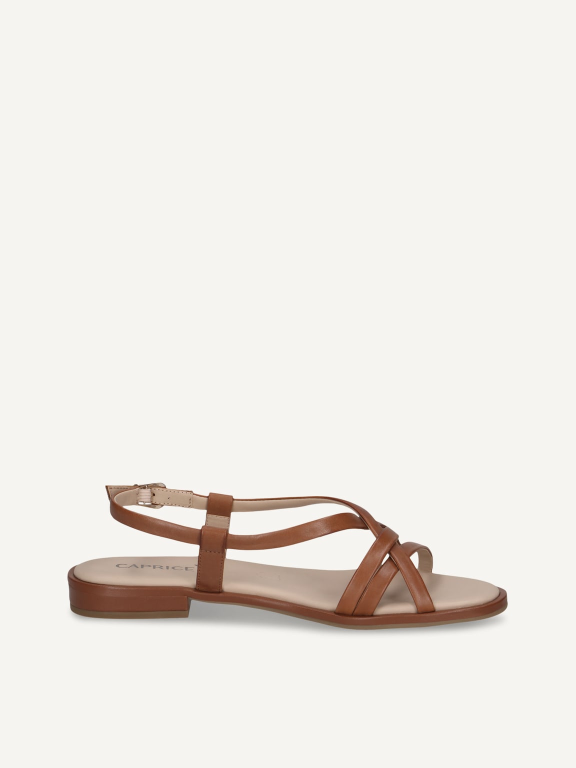 Caprice, Leather Sandal - brown COGNAC NAPPA, image 4 of 6