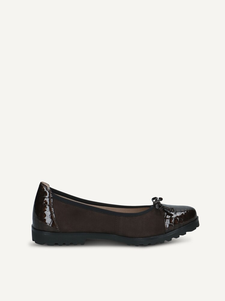 Caprice, Leather Ballerina - brown BRN CROCO COMB, image 3 of 5