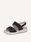 Selected, Caprice, Heeled sandal - blue OCEAN SUEDE