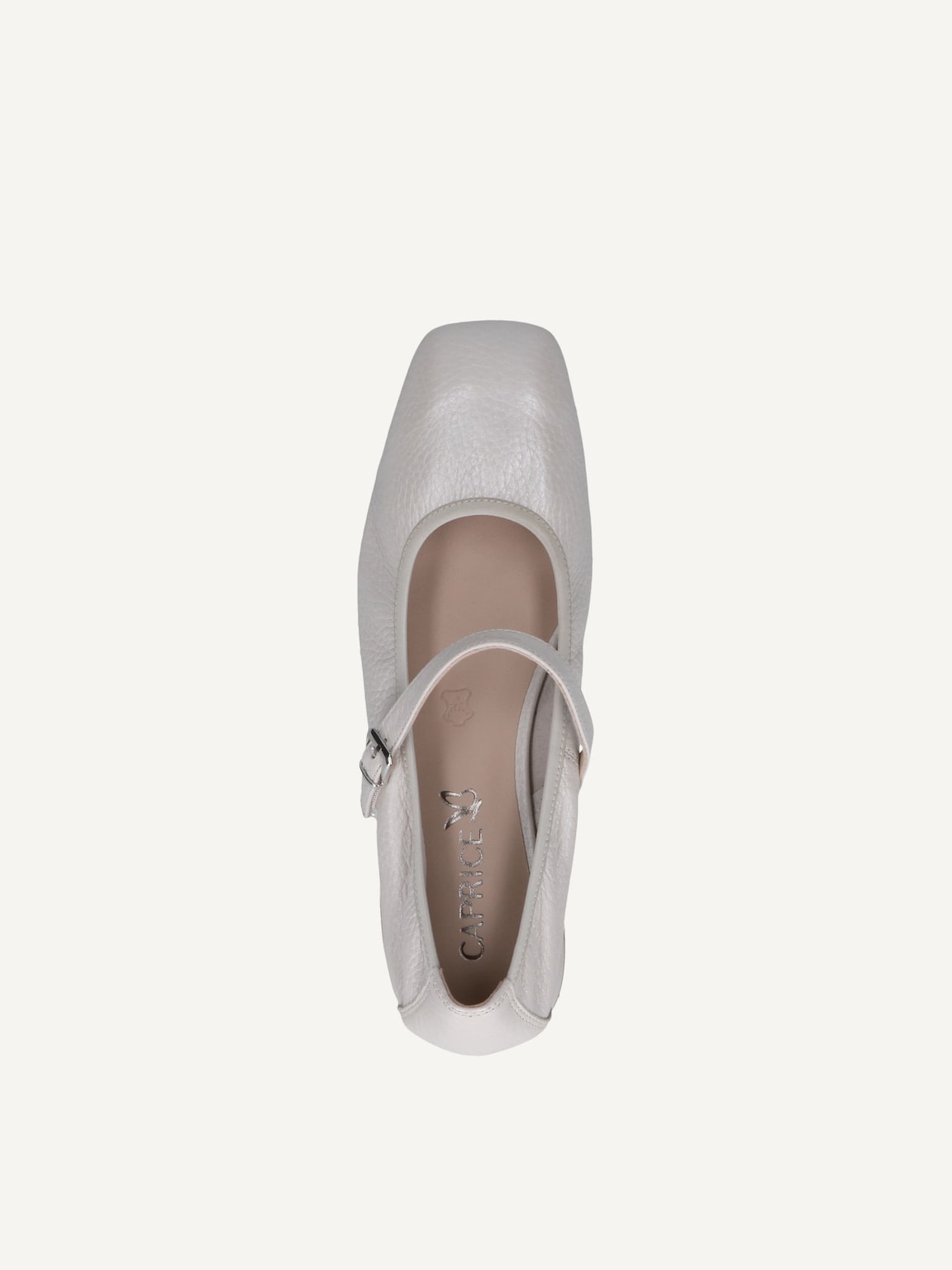 Caprice, Leather Ballerina - white PEARL PER.DEER, image 6 of 6