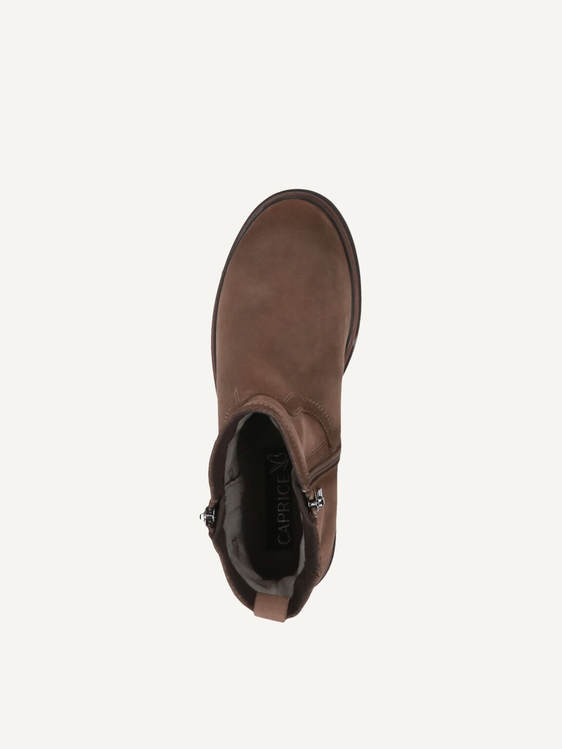 Caprice, Leather Bootie - beige TAUPE NUBUC, image 5 of 5