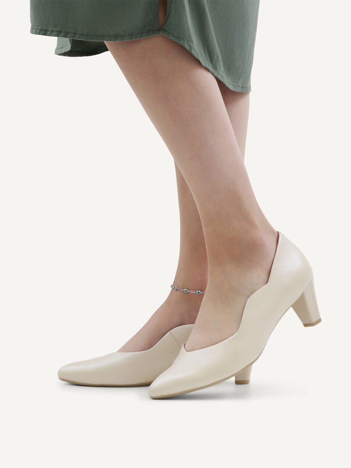 Caprice, Leather Pumps - beige CREAM PERLATO, image 2 of 7