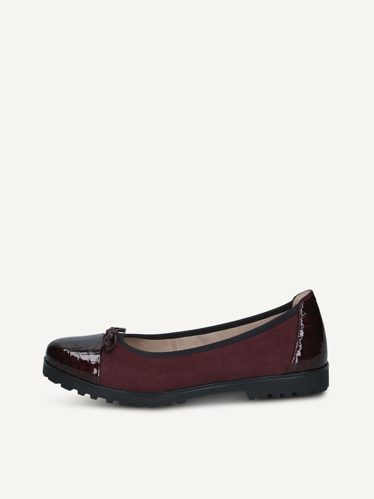 Caprice, Lederballerina - rot BORD.CROCO COM, Bild 1 von 5