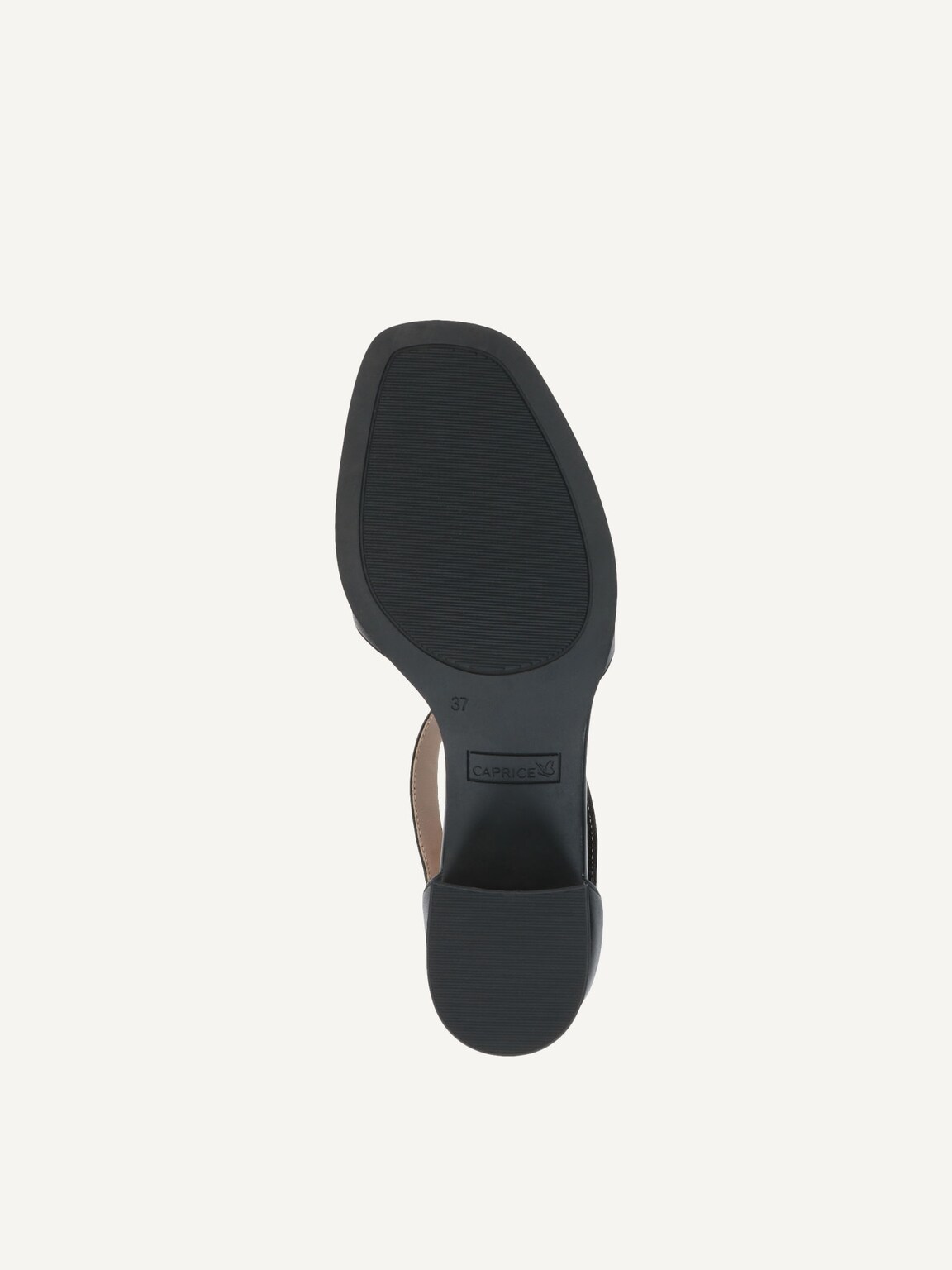 Caprice, Leather Heeled sandal - black BLACK NAPPA, image 4 of 5