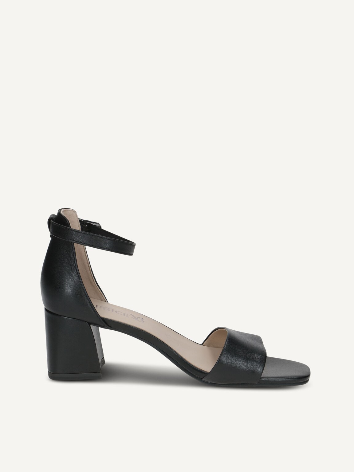 Caprice, Leather Heeled sandal - black BLACK NAPPA, image 3 of 5