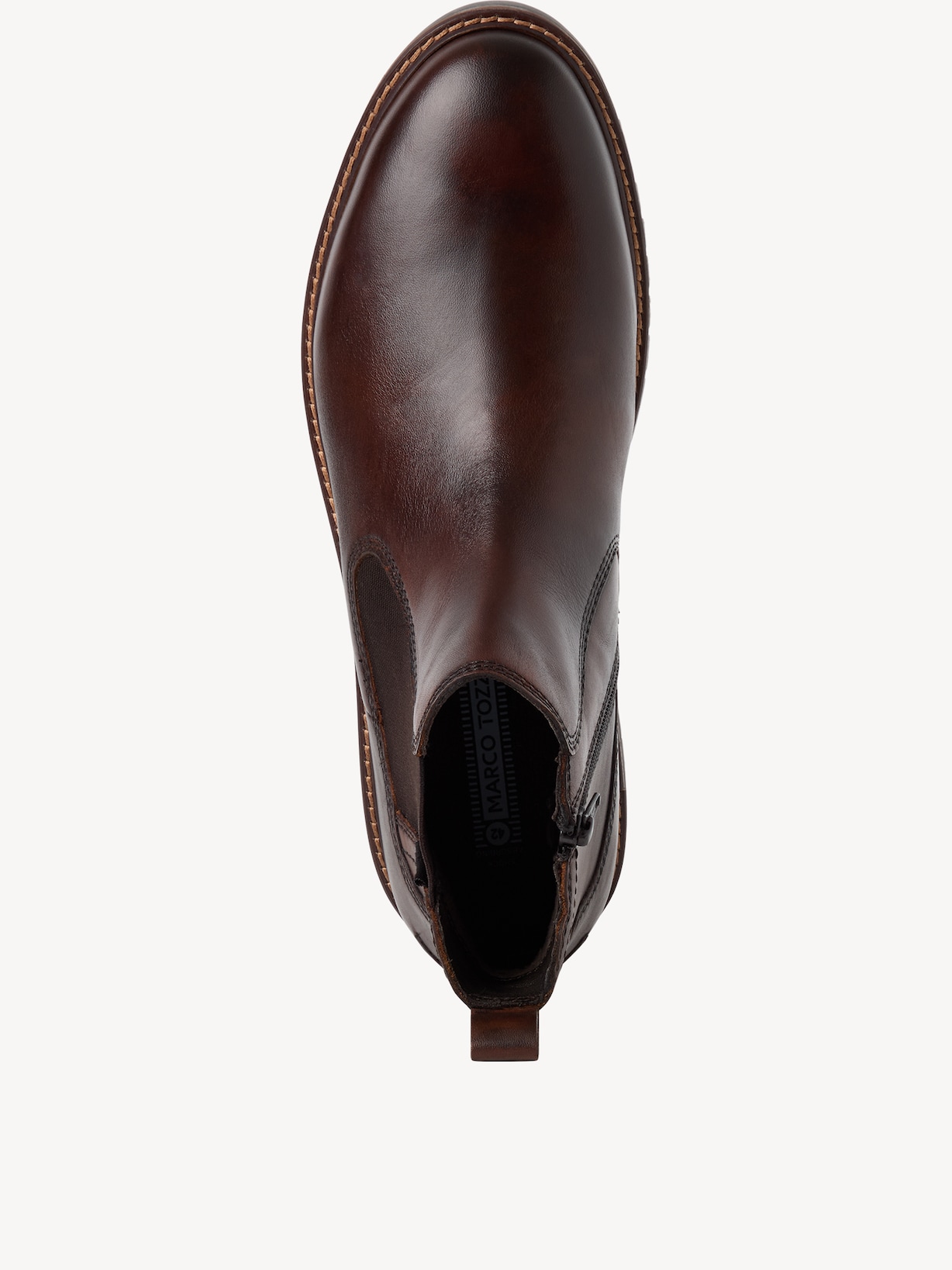 Marco Tozzi, Bottine Chelsea en cuir - marron DK.BROWN, image 5 sur 6