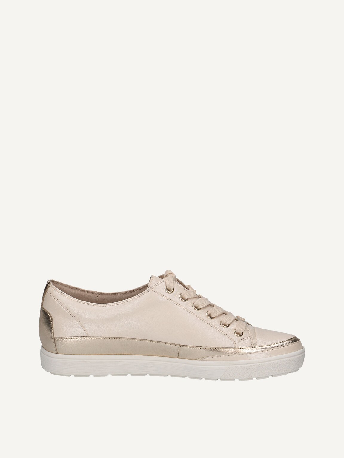 Caprice, Leather Sneaker - metallic CREAM COMB, image 4 of 6