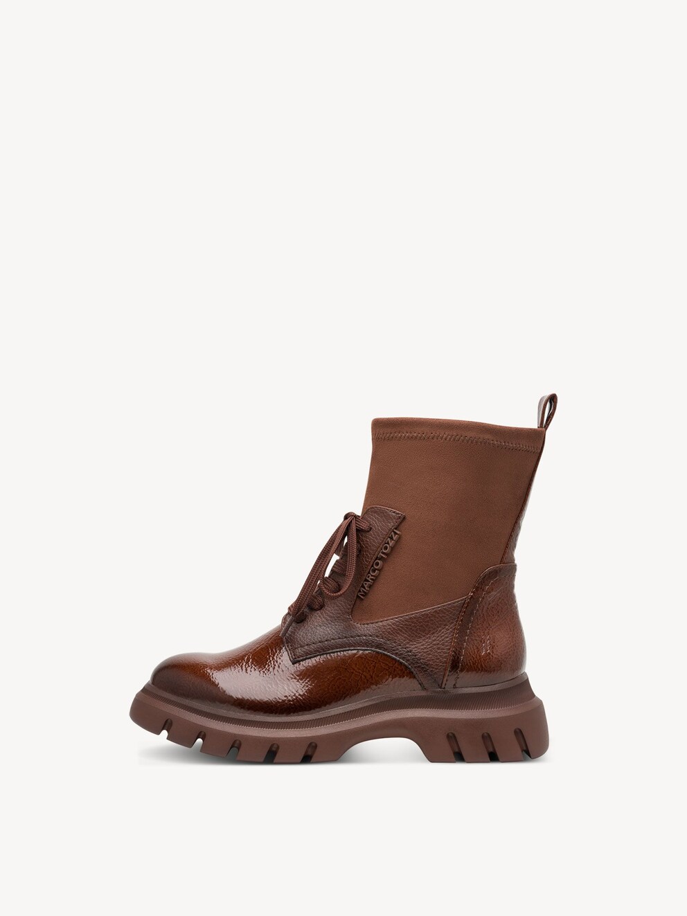 Marco Tozzi, Stiefelette - braun COGNAC PAT.CB., Bild 1 von 6
