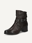 Selected, Caprice, Leather Bootie - brown DK BROWN NAPPA