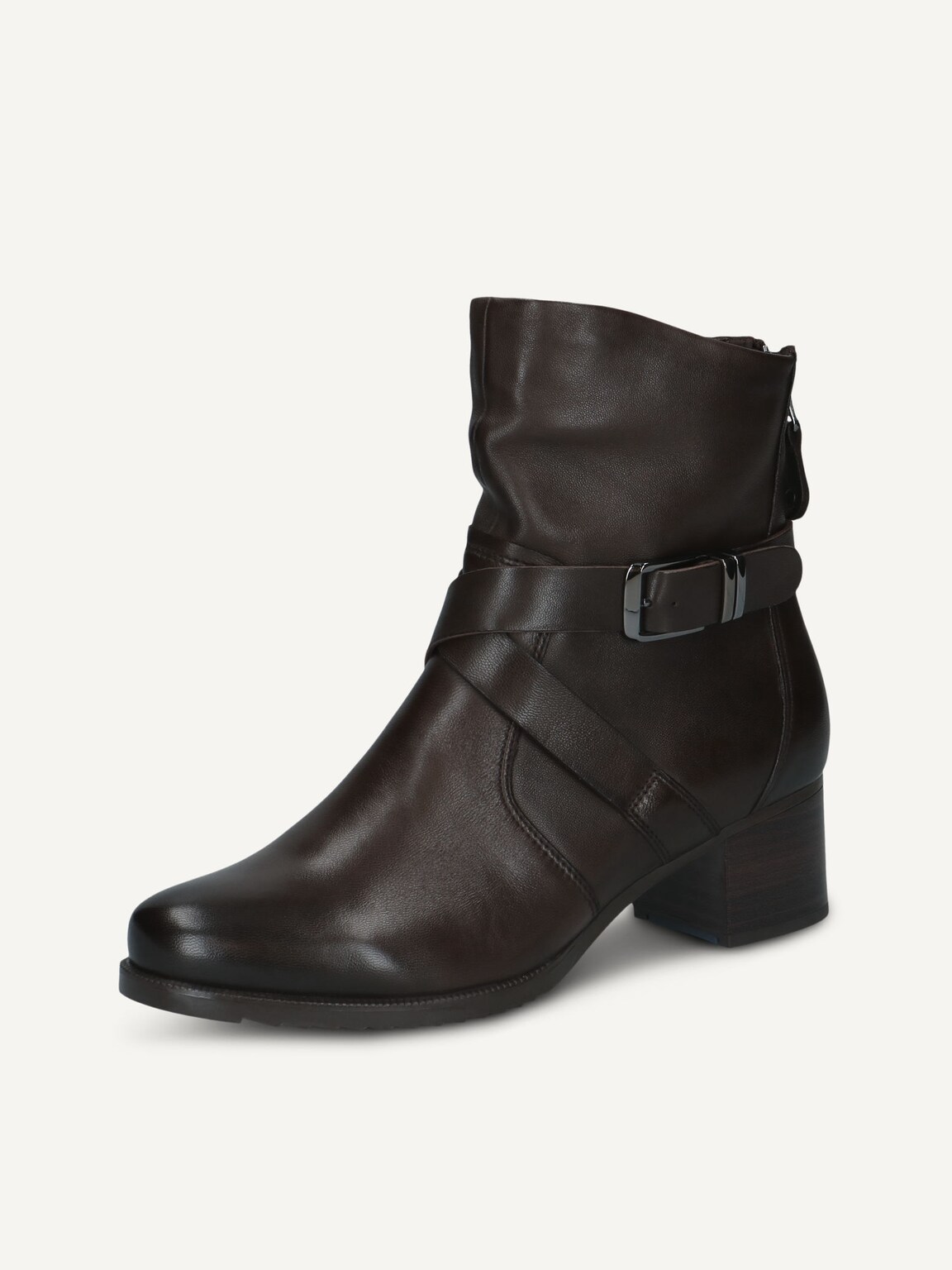 Caprice, Leather Bootie - brown DK BROWN NAPPA, image 1 of 5