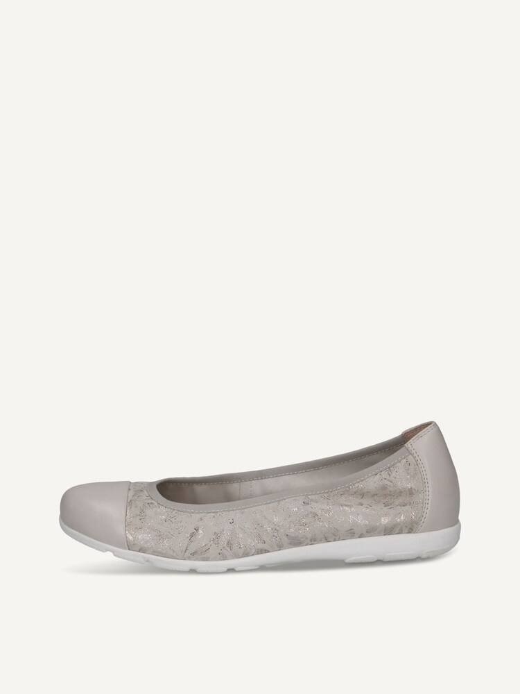 Caprice, Leather Ballerina - white OFFWHITE/SILV., image 3 of 6