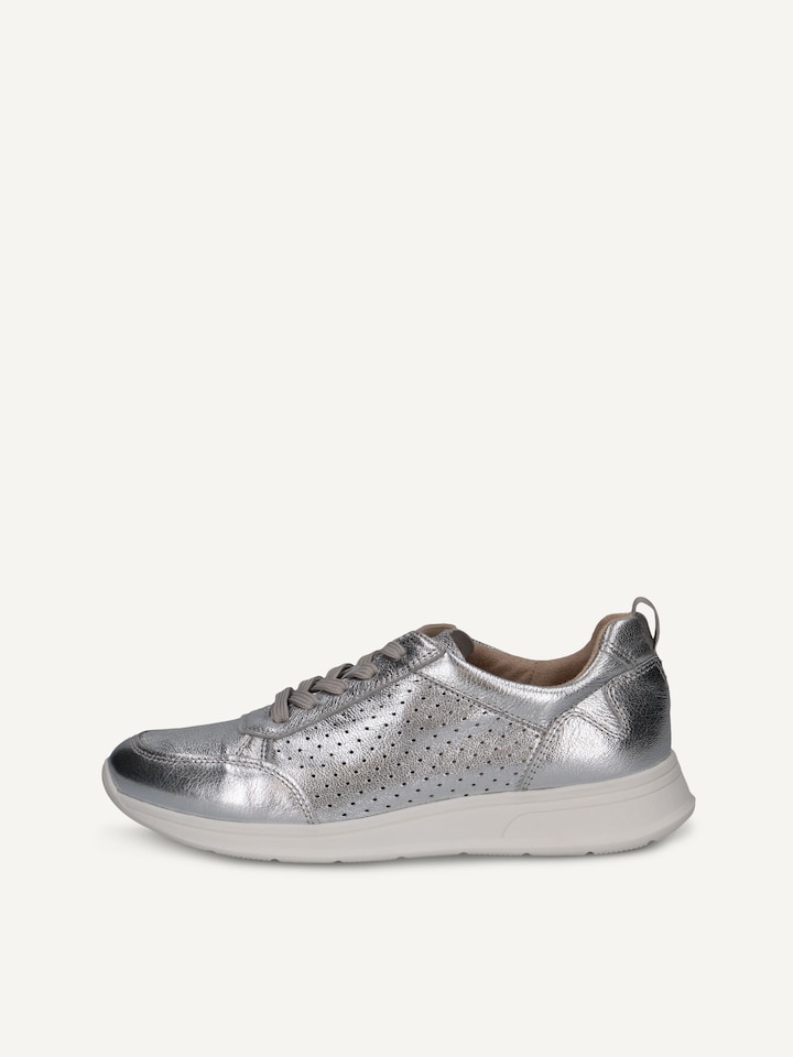 Caprice, Basket en cuir - argent SILVER METAL.
