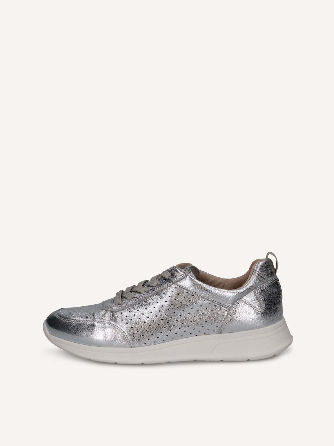Caprice, Leather Sneaker - silver SILVER METAL., image 2 of 5